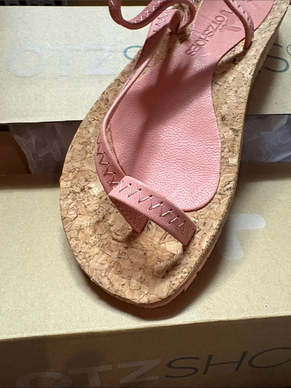 New OTZ Diana cork toe loop sandals women’s